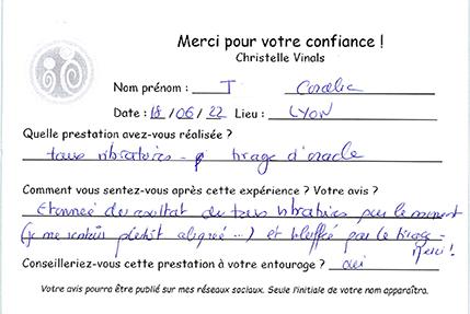 Avis Christelle Vinals