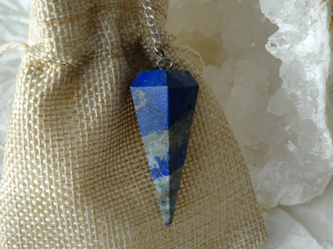 Pendule Lapis Lazuli Cône Facetté