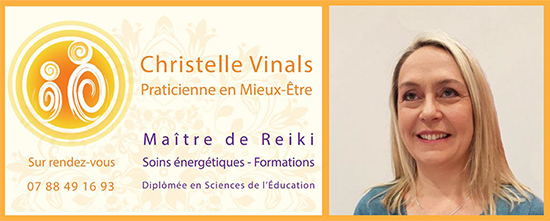 Christelle Vinals- Maître de Reiki-Formateur-Ain-Bourg en Bresse-Ceyzériat-Lyon-Oyonnax-Genève-07 88 49 16 93